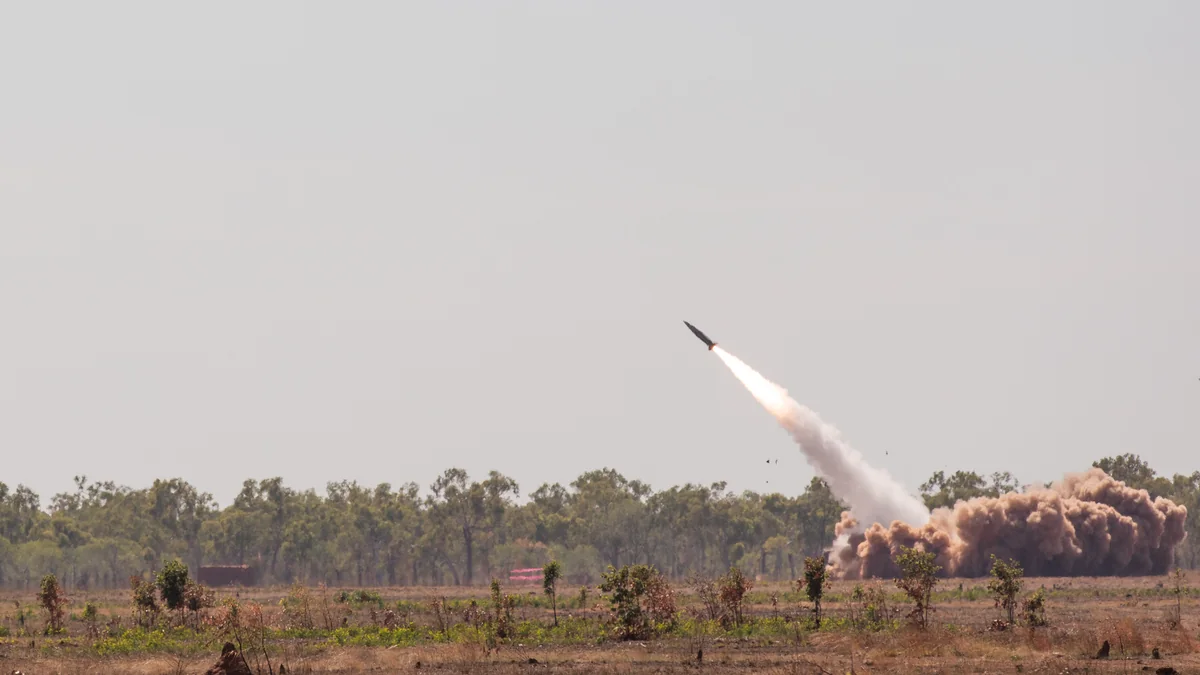 ATACMS (MGM-140) durante el lanzamiento